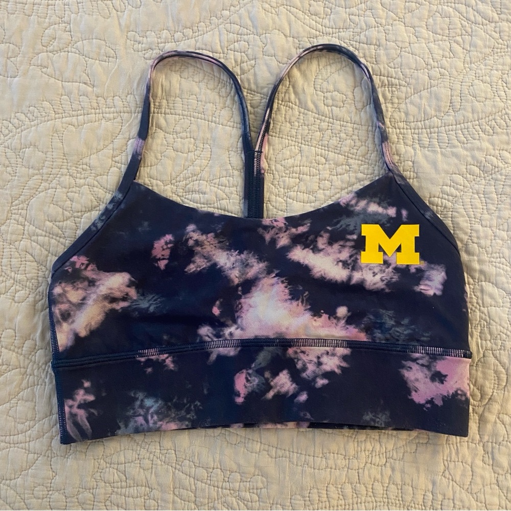 Lululemon University of Michigan Flow Y Sports Bra